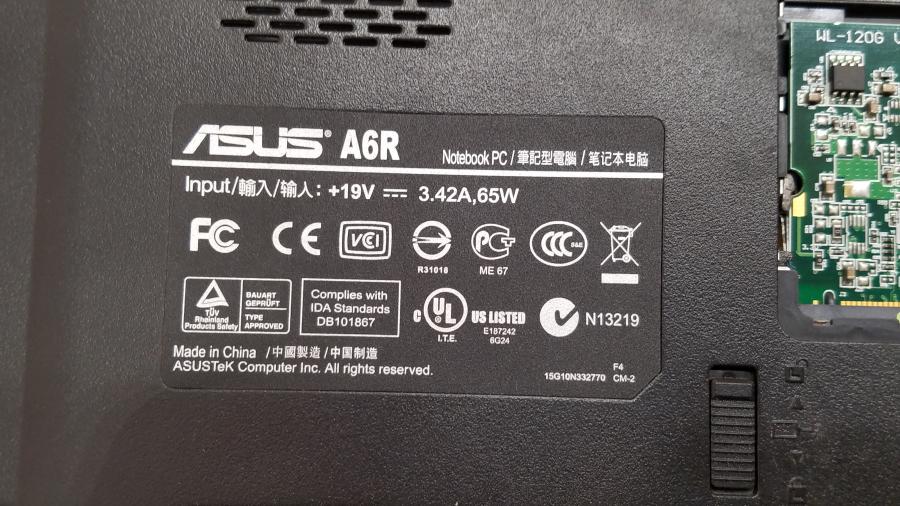 089-038-002 Ноутбук ASUS A6R #12