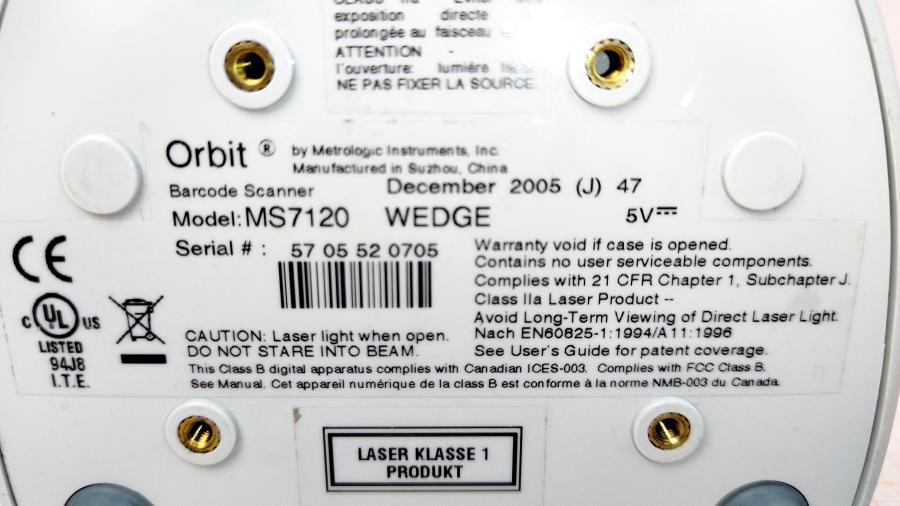 177-096-001 Сканер штрих-кода Metrologic ORBIT MS 7120 WEDGE #11