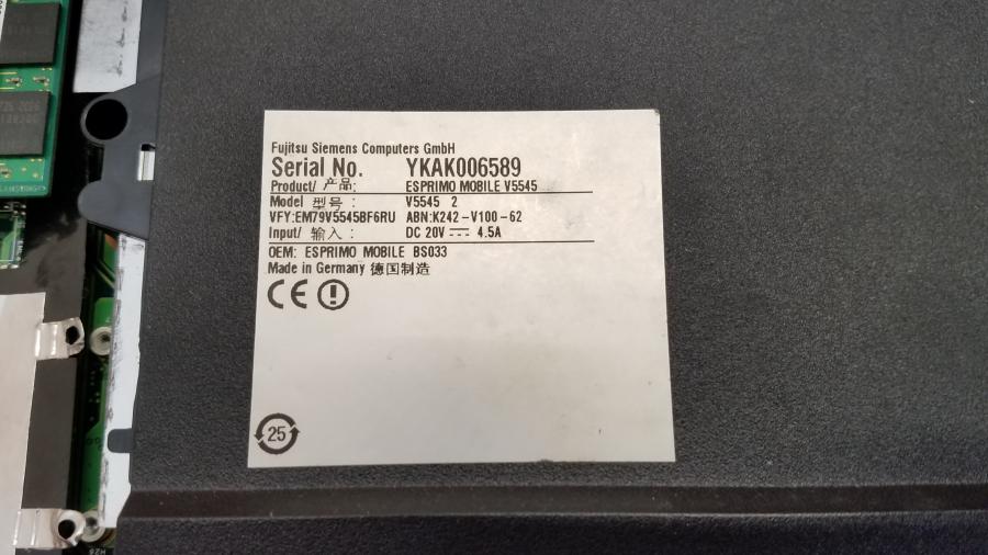 089-040-006 Ноутбук FUJITSU-SIEMENS ESPRIMO Mobile V5545 (MS2215) #12