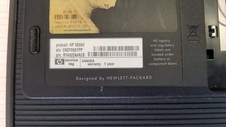 089-085-004 Ноутбук HP G5042EA #10