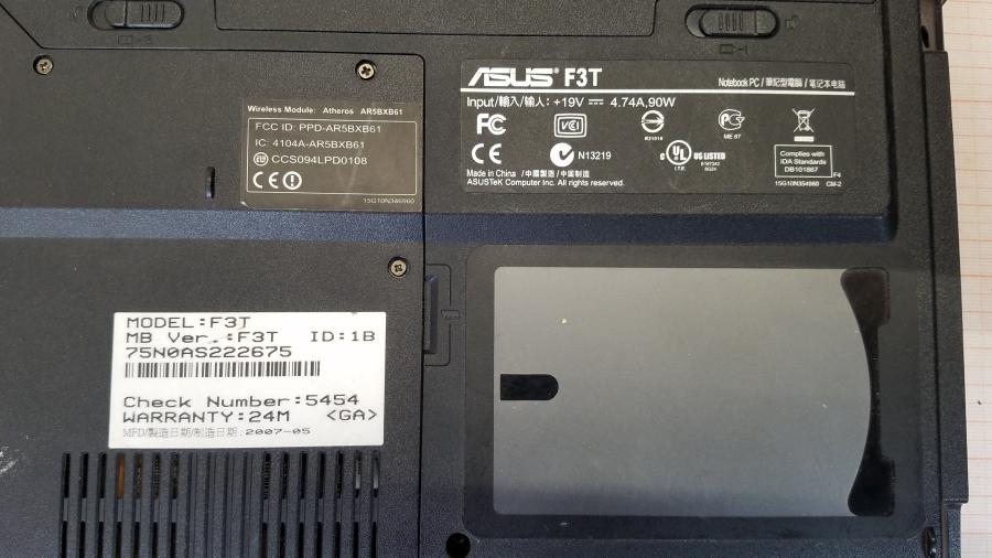 089-048-018 Ноутбук ASUS F3T #11