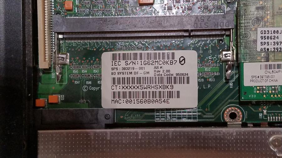 097-023-001 Ноутбук HP Compaq nx6110 #16