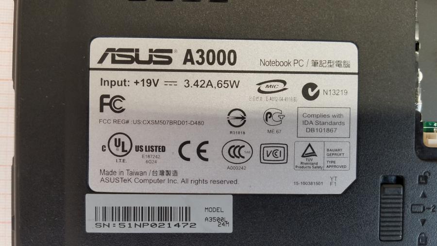 097-015-001 Ноутбук FUJITSU-SIEMENS AMILO Pro V2030D #12