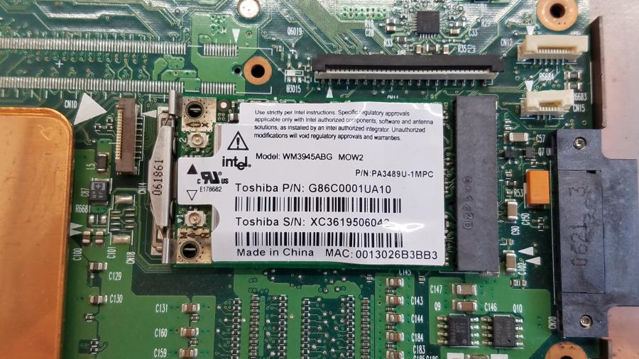 089-090-002 Ноутбук TOSHIBA SATELLITE A100-233 #28