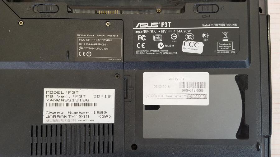 089-048-005 Ноутбук ASUS F3T #10