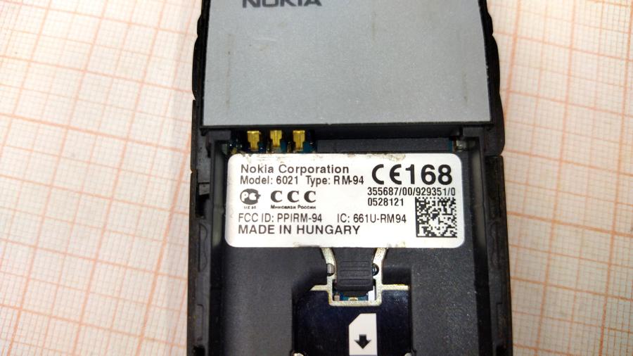 173-212-001 Мобильный телефон NOKIA 6021 #4