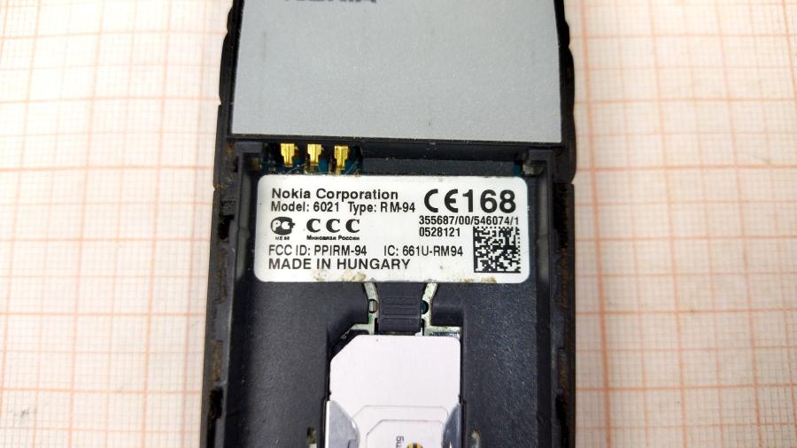 173-212-003 Мобильный телефон NOKIA 6021 #4