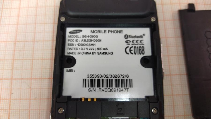 173-216-001 Мобильный телефон SAMSUNG SGH-D900i #9