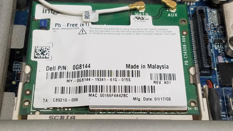 089-152-011 Ноутбук DELL LATITUDE D610 #17