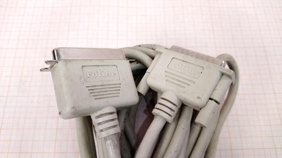 173-222-001 Кабель LPT Roline DB-25(M) - C-36(M) 9m #2