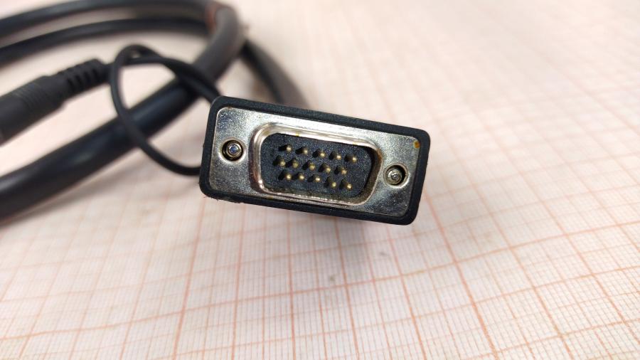 173-223-001 Кабель SVGA 15M/15M KRAMER VGA (D-Sub) + Jack 3.5 mm 0.9M #3