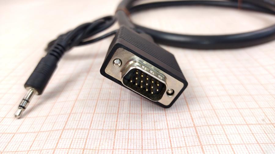 173-223-001 Кабель SVGA 15M/15M KRAMER VGA (D-Sub) + Jack 3.5 mm 0.9M #5