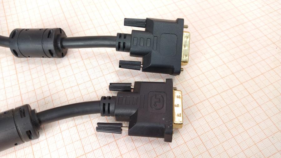 168-095-001 Кабель DVI для ЖК мониторов VCOM DVI-D  - DVI-D 1.8m Dual link #2