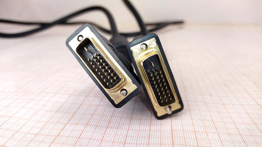 168-095-001 Кабель DVI для ЖК мониторов VCOM DVI-D  - DVI-D 1.8m Dual link #3