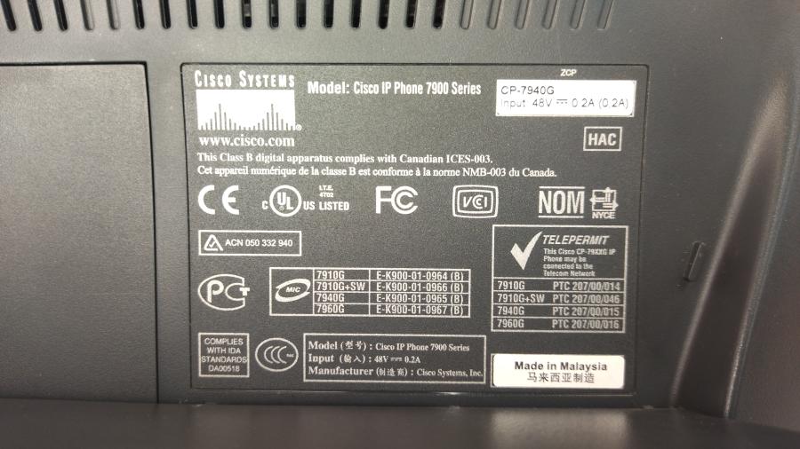 168-104-001 Телефон VoIP CISCO CP-7940G #13