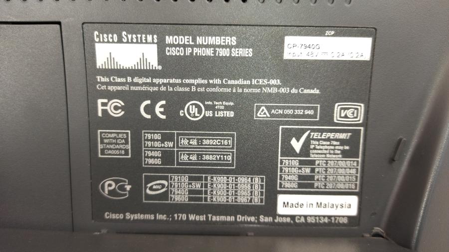 168-104-002 Телефон VoIP CISCO CP-7940G #13