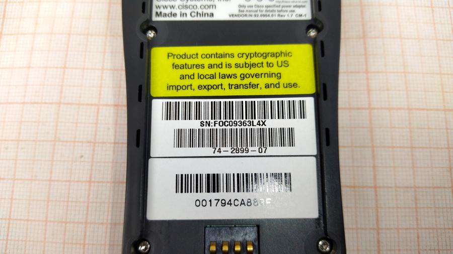 168-107-001 Телефон VoIP CISCO CP-7920 #10