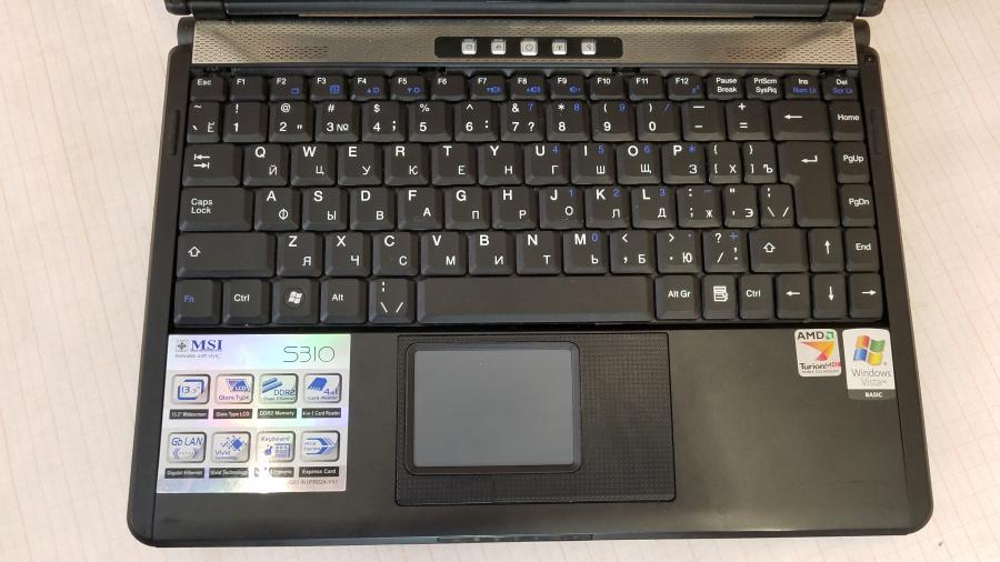 089-122-008 Ноутбук MSI MEGABOOK S310 MS-1312 #3