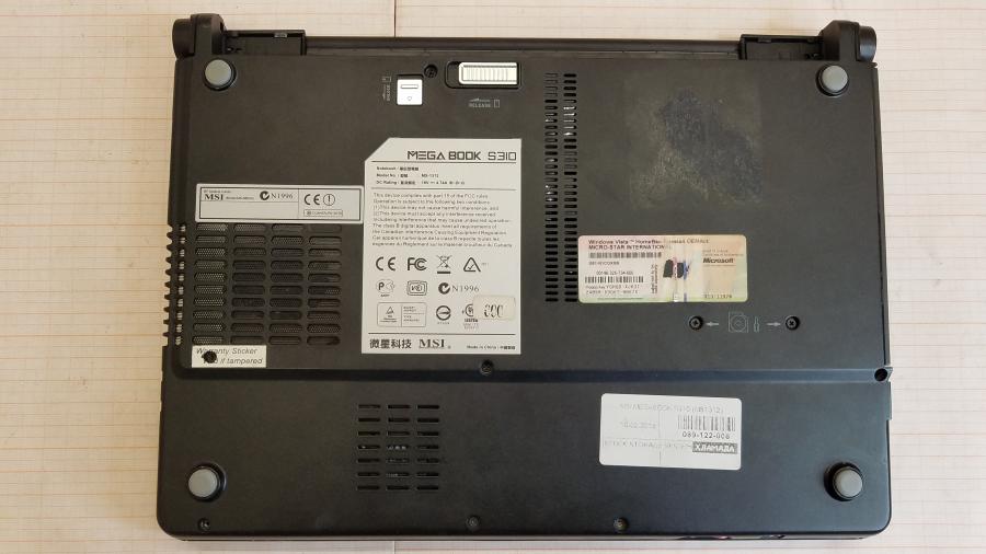 089-122-008 Ноутбук MSI MEGABOOK S310 MS-1312 #9
