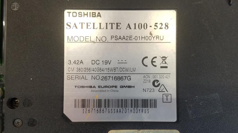 113-016-001 Ноутбук TOSHIBA Satellite A100-528 #12