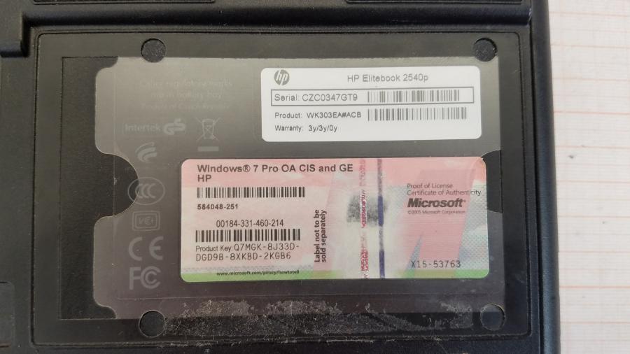 114-009-005 Ноутбук HP EliteBook 2540p #14