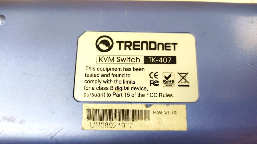 088-698-001 Свитч KVM TRENDnet TK-407 #8