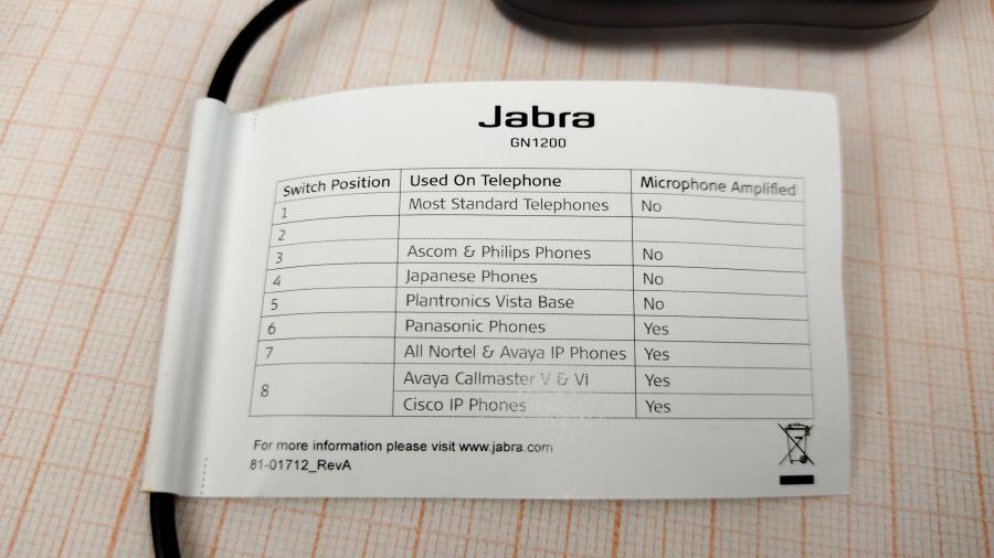 124-067-001 Кабель переходник QD-RJ9 JABRA GN1200 (88001-99) #10