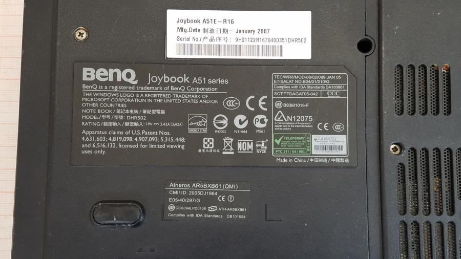 089-079-003 Ноутбук BENQ Joybook A51E-R16 #10