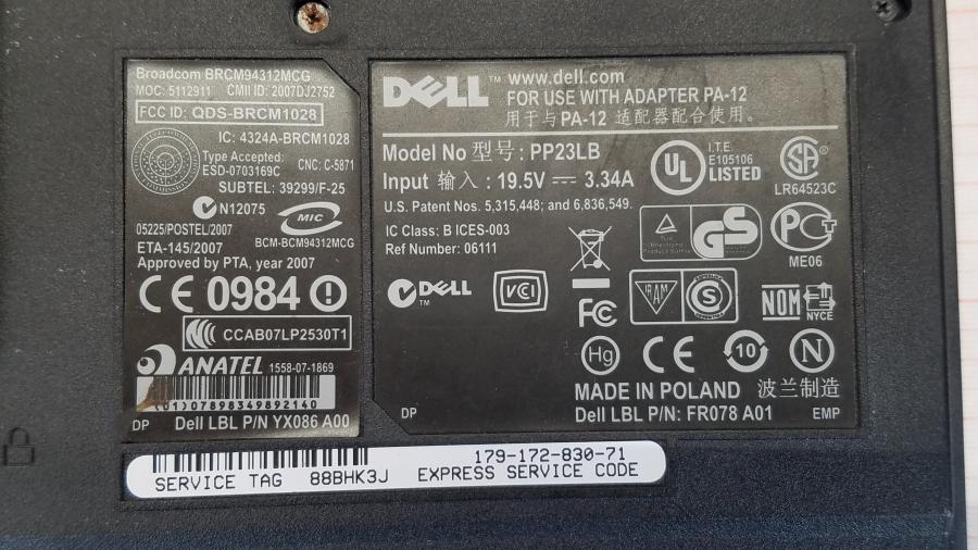 089-146-005 Ноутбук DELL Vostro 1000 #10