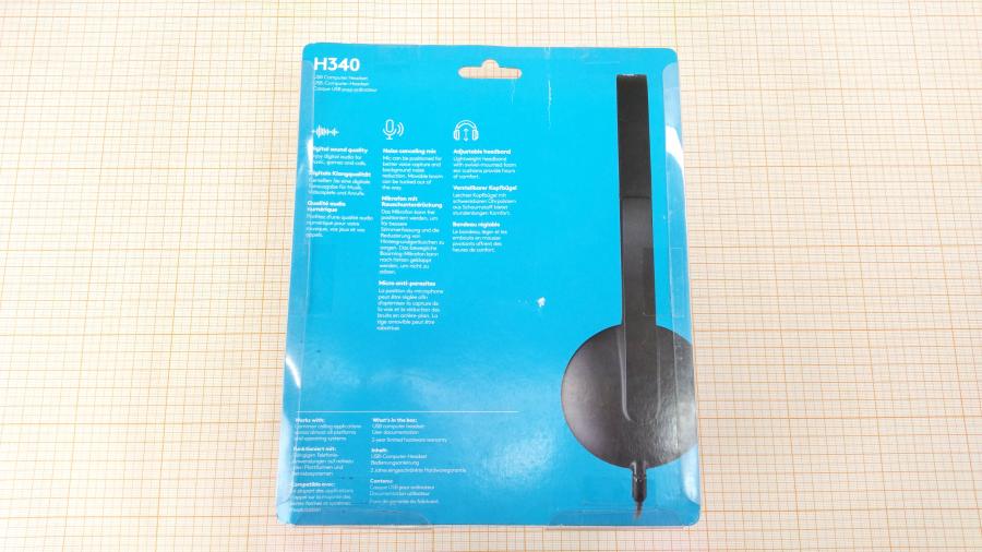 165-871-001 Стереогарнитура Logitech USB Headset H340 #7