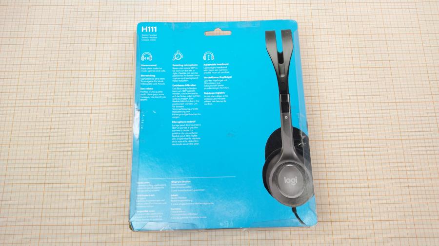 165-872-001 Стереогарнитура Logitech Stereo Headset H111 #8
