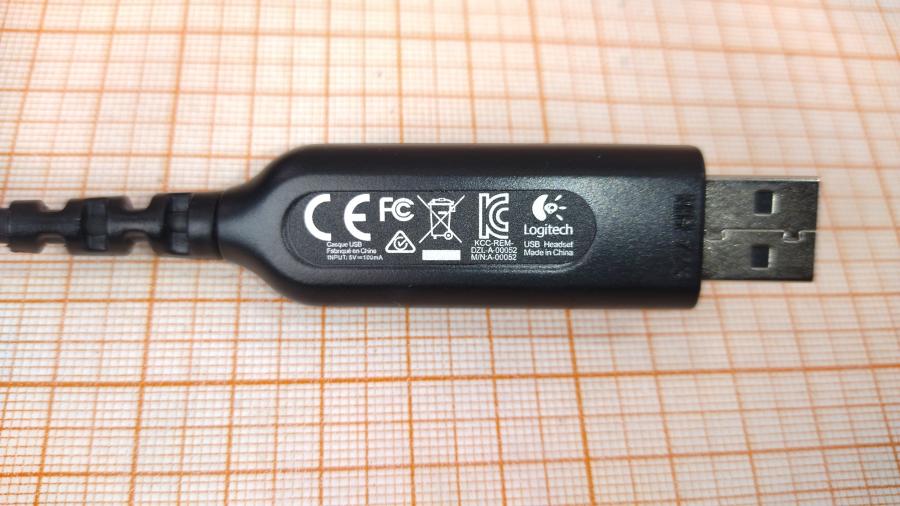 165-873-001 Стереогарнитура Logitech USB Headset H390 #8