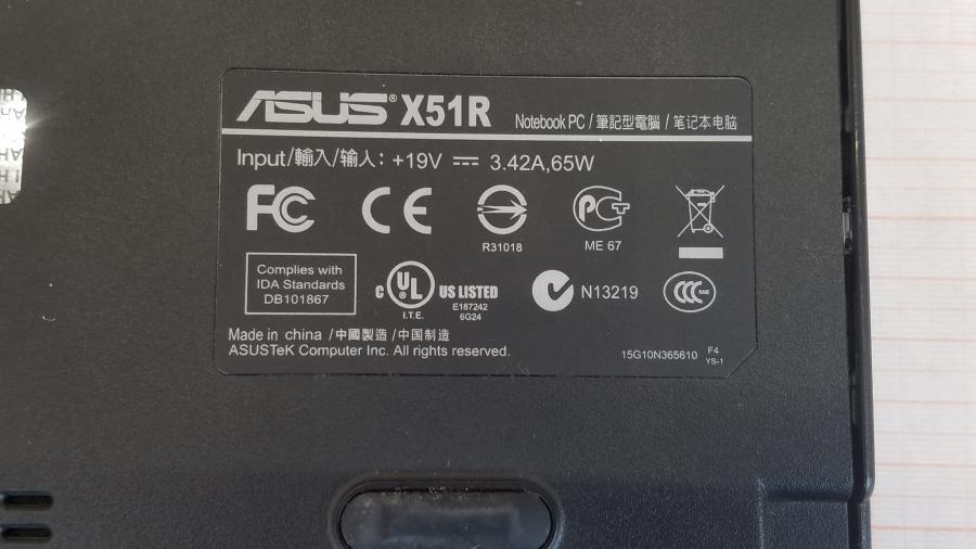 089-120-006 Ноутбук ASUS X51R #10