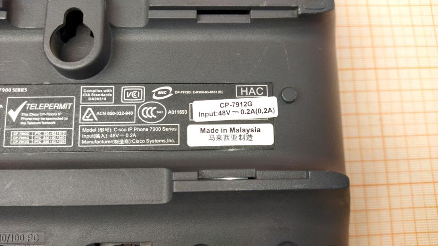 088-797-001 Телефон VoIP CISCO CP-7912G #7