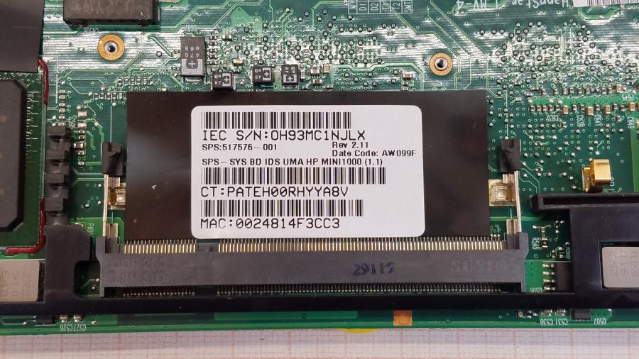 089-322-001 Нетбук HP MINI 1000 (1199ER) #13