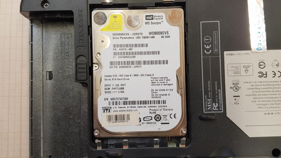 089-123-002 Ноутбук MSI M670 (MS1632) #13