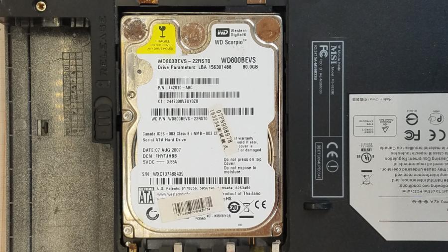 089-123-001 Ноутбук MSI M670 (MS1632) #15