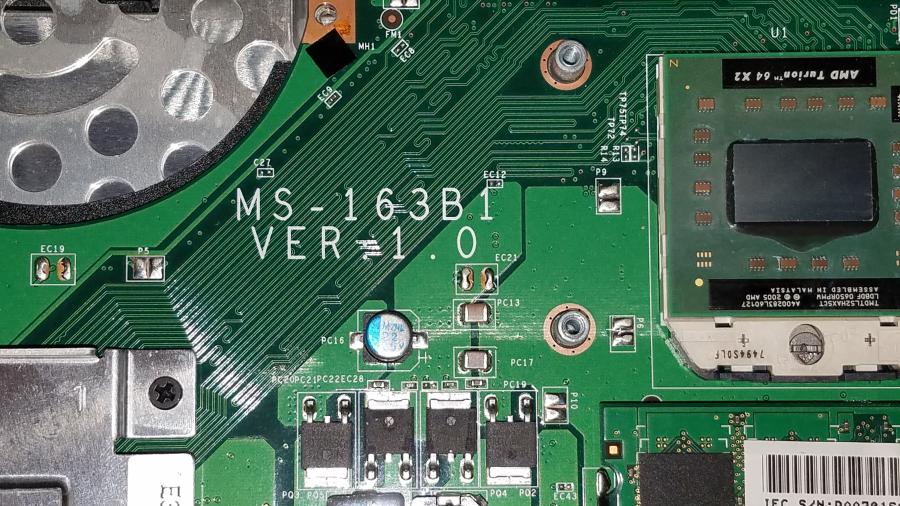 089-124-001 Ноутбук MSI VR610X (MS-163B) #11