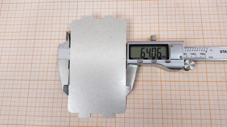088-826-001 Слюда для СВЧ-печи  64x106x0.35mm #3