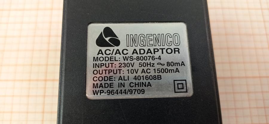 088-832-001 БП для платежного терминала INGENICO WS-80076-4 #7
