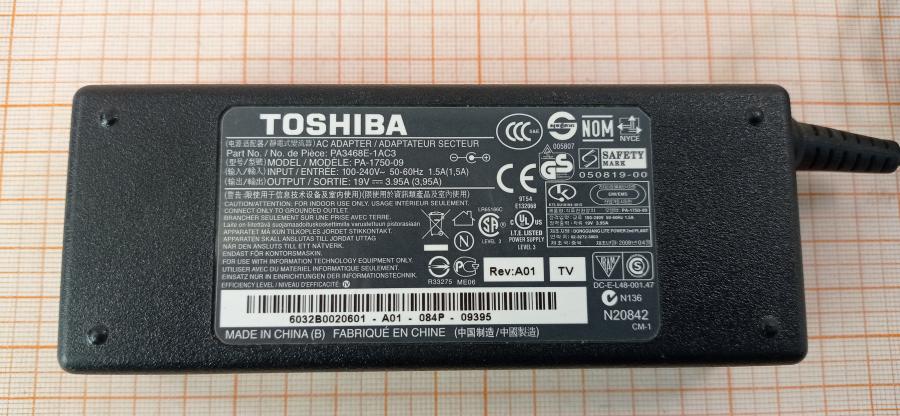 088-091-001 БП для ноутбука TOSHIBA PA-1750-09 #7