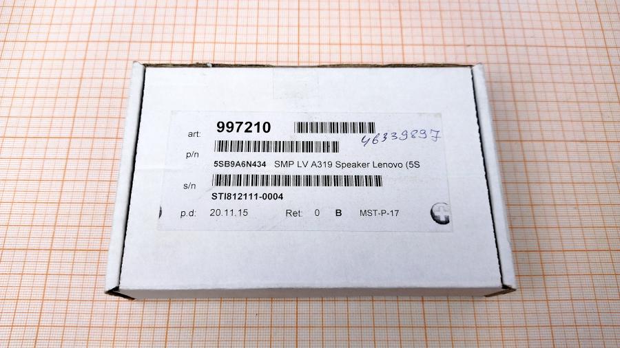 088-835-001 Динамик для смартфона LENOVO 5SB9A6N434 #3