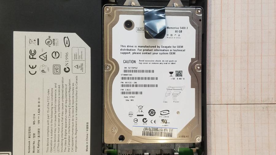 089-129-001 Ноутбук MSI MEGABOOK MS-1314 VR321 #16