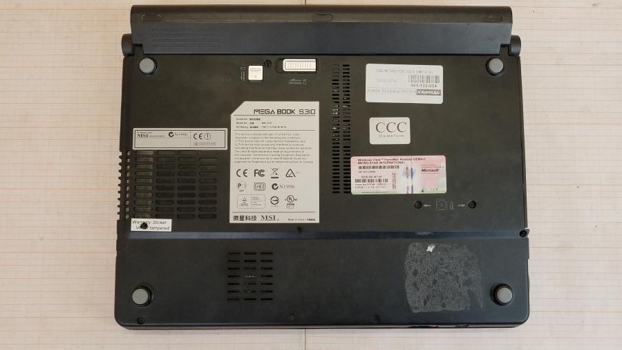 089-122-004 Ноутбук MSI MEGABOOK S310 MS-1312 #10