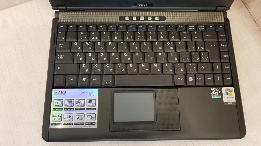 089-122-003 Ноутбук MSI MEGABOOK S310 MS-1312 #3