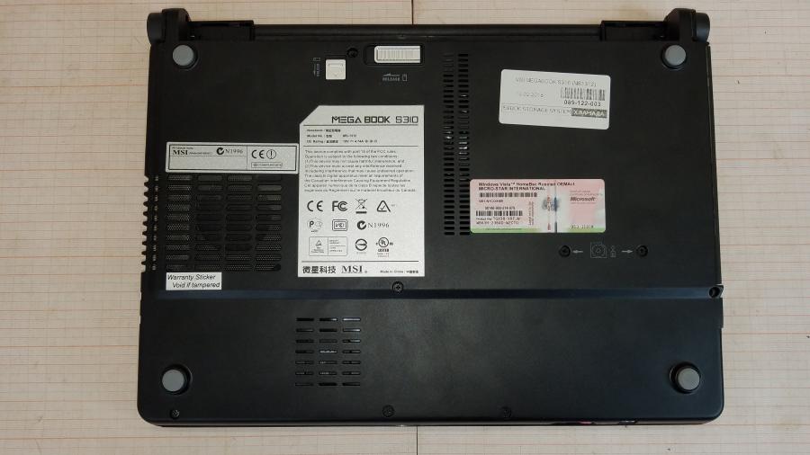 089-122-003 Ноутбук MSI MEGABOOK S310 MS-1312 #9