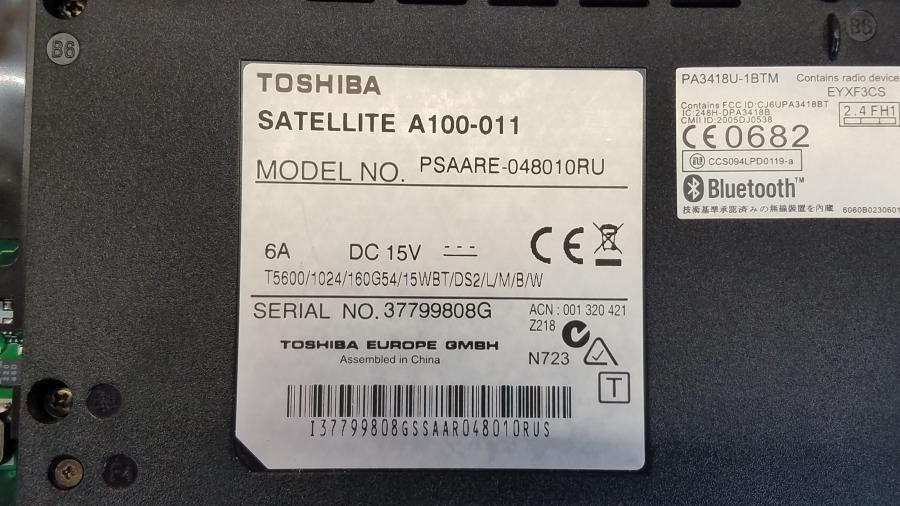 089-059-001 Ноутбук TOSHIBA SATELLITE A100-011 #10