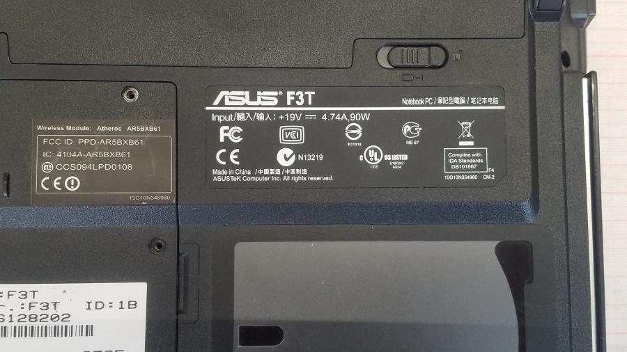 089-048-020 Ноутбук ASUS F3T #13