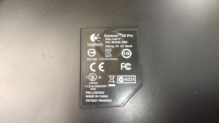 165-880-002 Игровой контроллер Logitech EXTREME 3D Pro #12