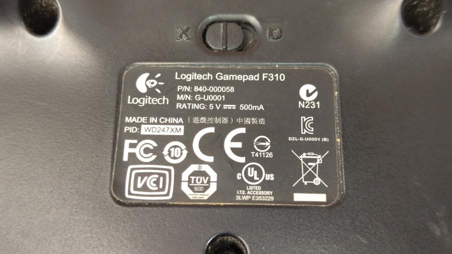 165-881-002 Игровой контроллер Logitech Gamepad F310 #9